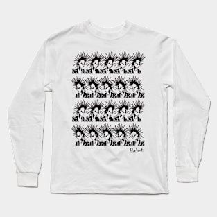 Punk Mob in Black by Blackout Design Long Sleeve T-Shirt